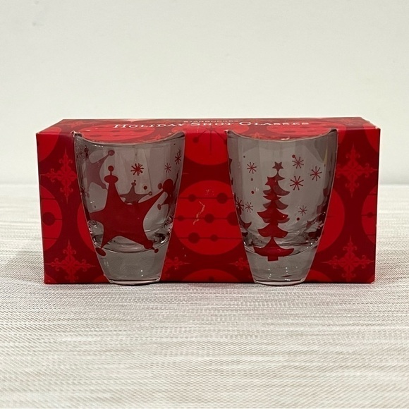 2006 Starbucks Holiday Shot Glasses - Picture 1 of 3